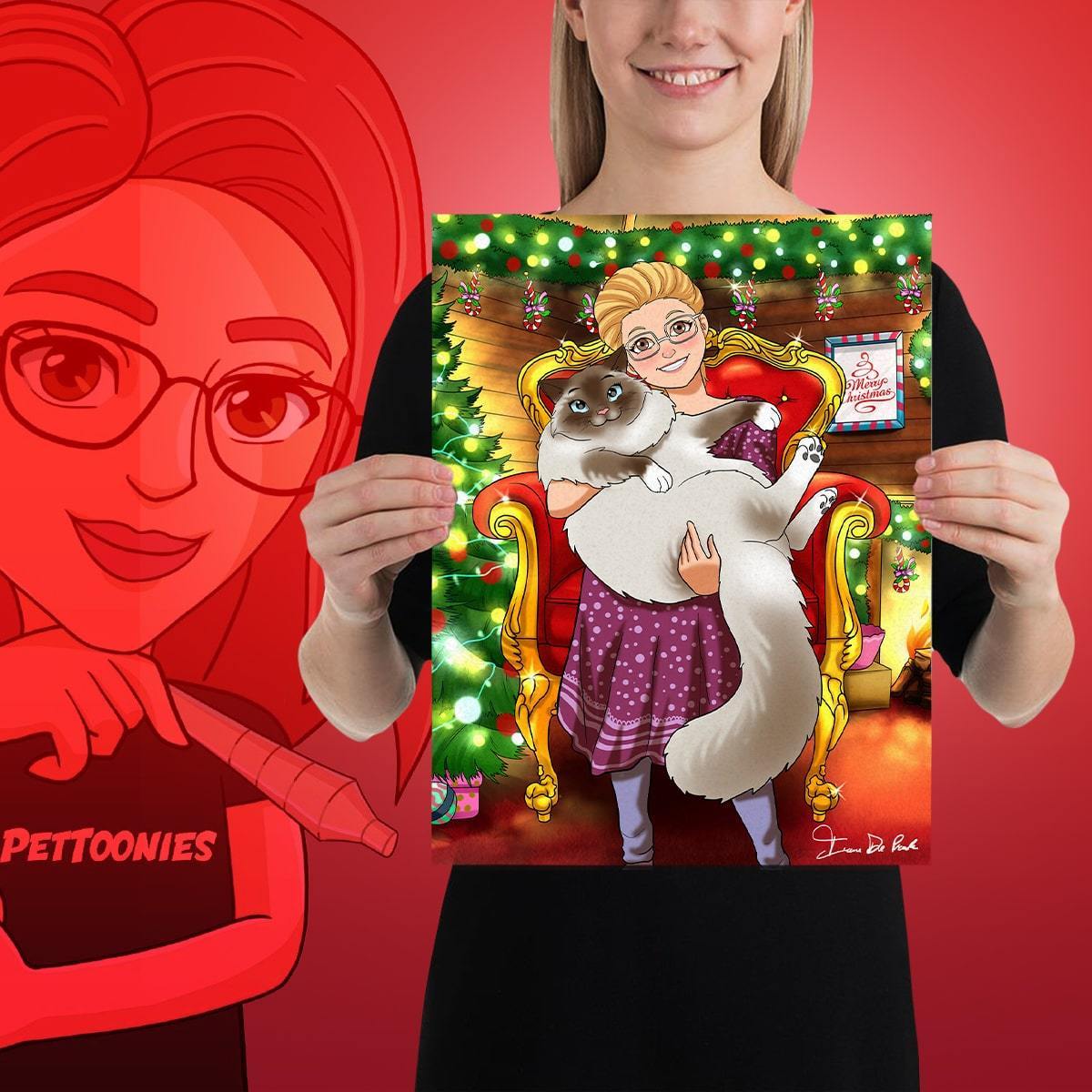 Pettoonies™ Original Pet Art (11-15 Pets)