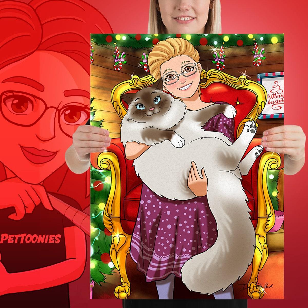Pettoonies™ Original Pet Art (11-15 Pets)