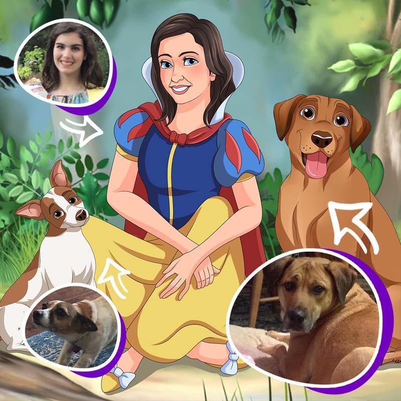 Pettoonies™ Original Pet Art (11-15 Pets)