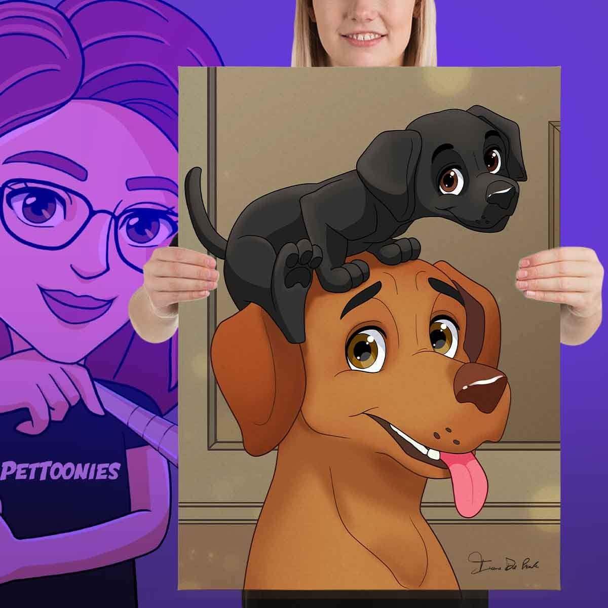 Pettoonies™ Original Pet Art (11-15 Pets)