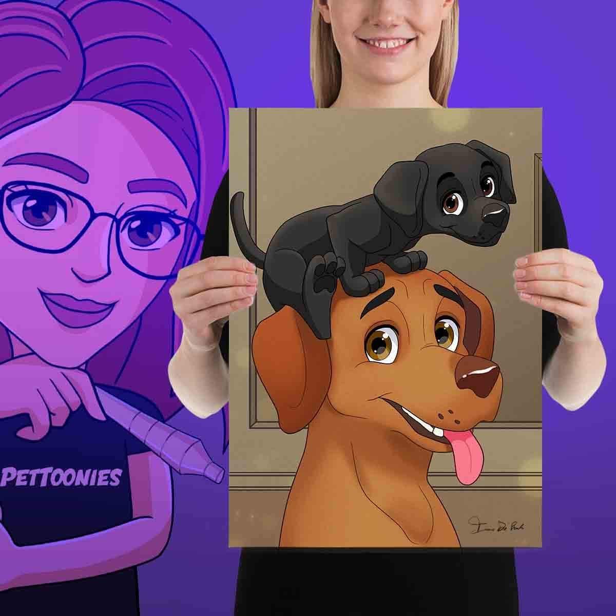 Pettoonies™ Original Pet Art (11-15 Pets)