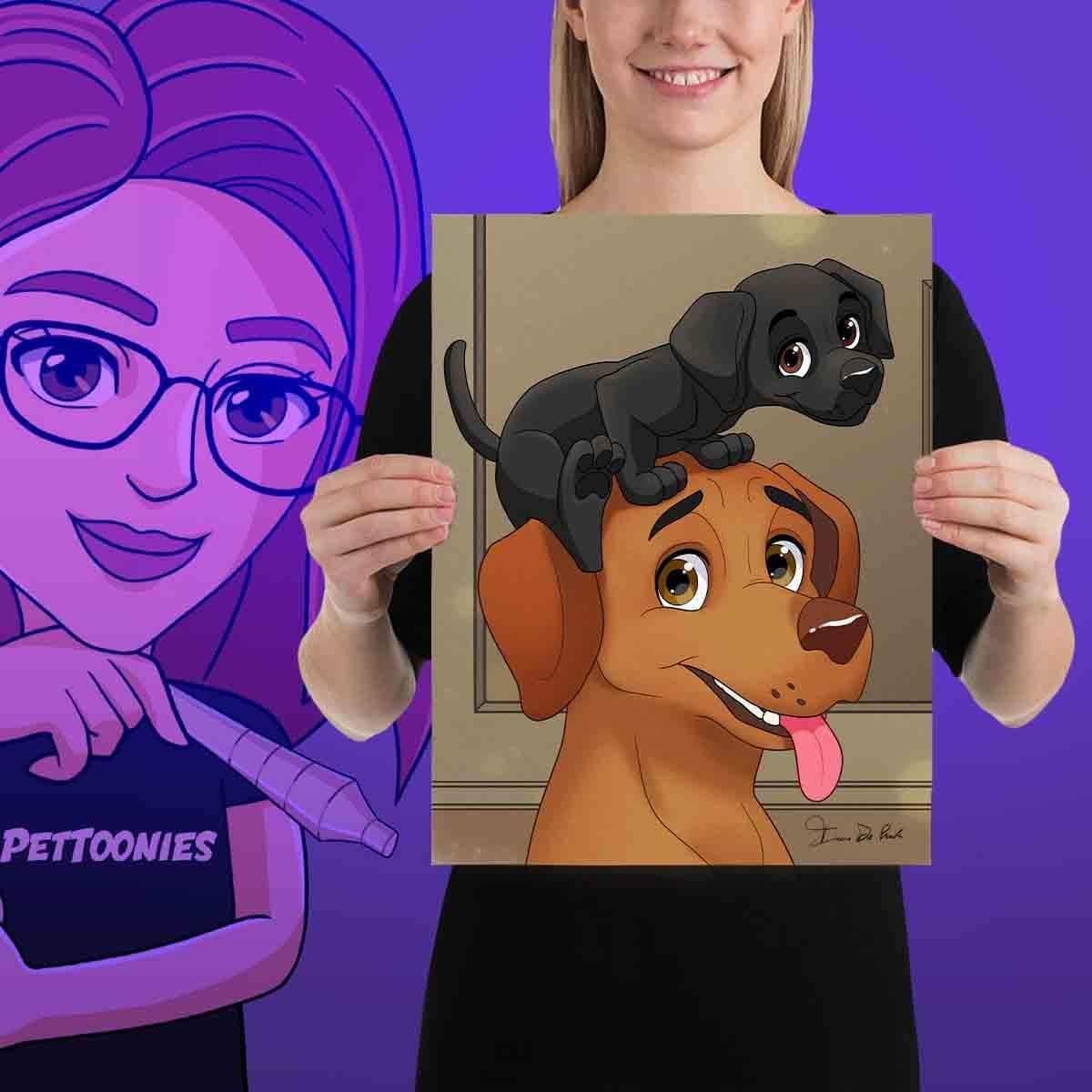 Pettoonies™ Original Pet Art (11-15 Pets)