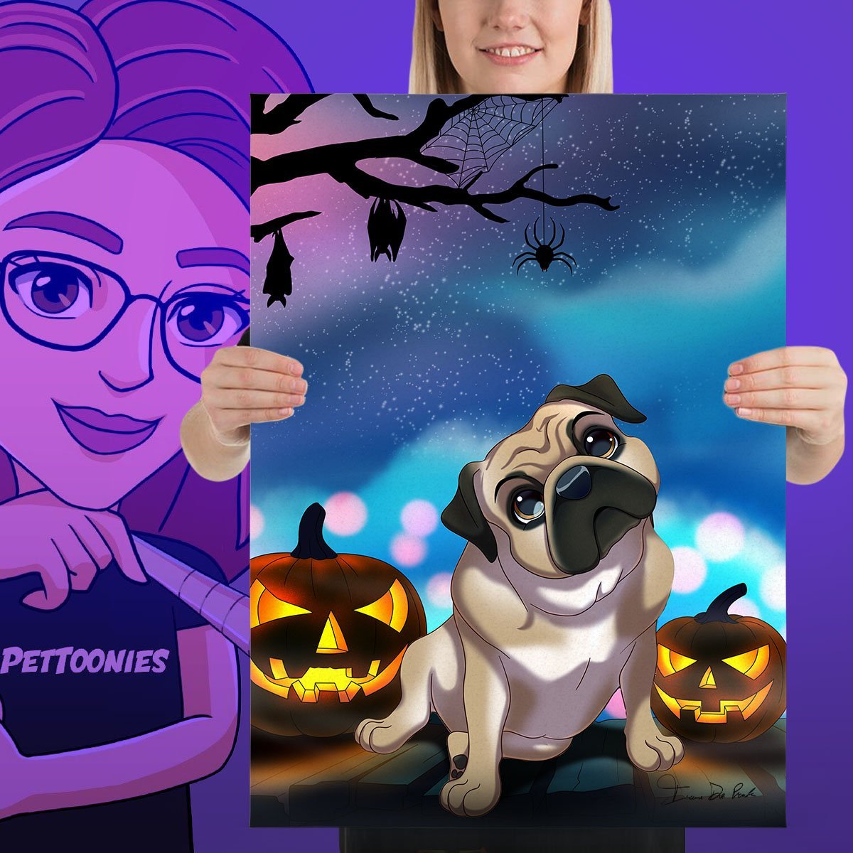 Pettoonies™ Original Pet Art (11-15 Pets)