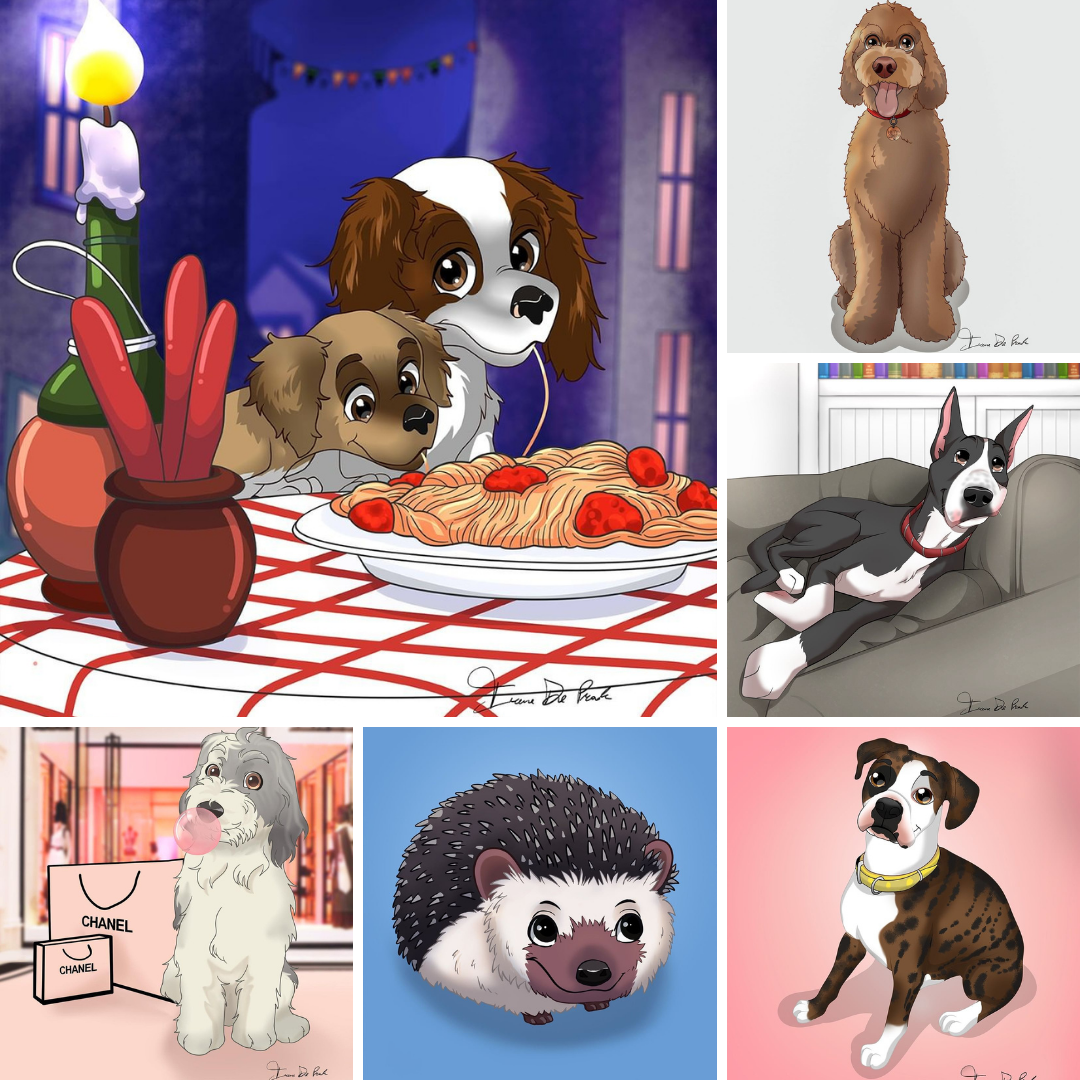 Pettoonies™ Original Pet Art (11-15 Pets)