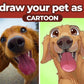 Pettoonies™ Original Pet Art (11-15 Pets)